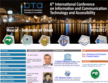 Tablet Screenshot of icta.rnu.tn