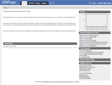 Tablet Screenshot of govforge.icta.lk